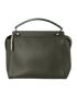 Dotcom Bag, &pound;595, Handbags, Green, Leather/Snake, Back view